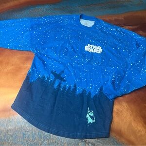 Star Wars Disney Spirit Jersey Endor Ewok allover graphic galaxy edge Disneyland